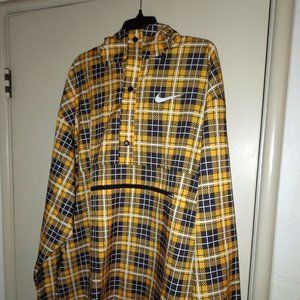 SOLD  Men's Nike Woven Cover Up Yellow Plaid Jacket
